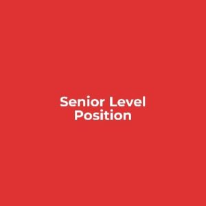 Senior Level Position